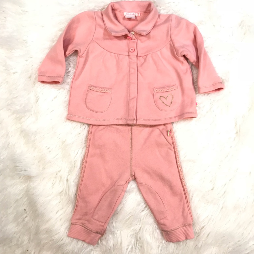 Billie Blush Baby Girls Pink Sweatsuit Track Suit